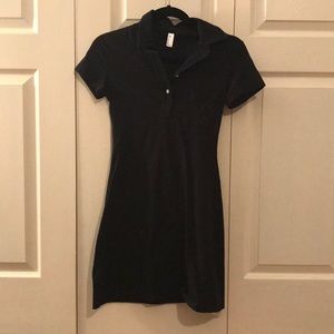 American Apparel black collared dress